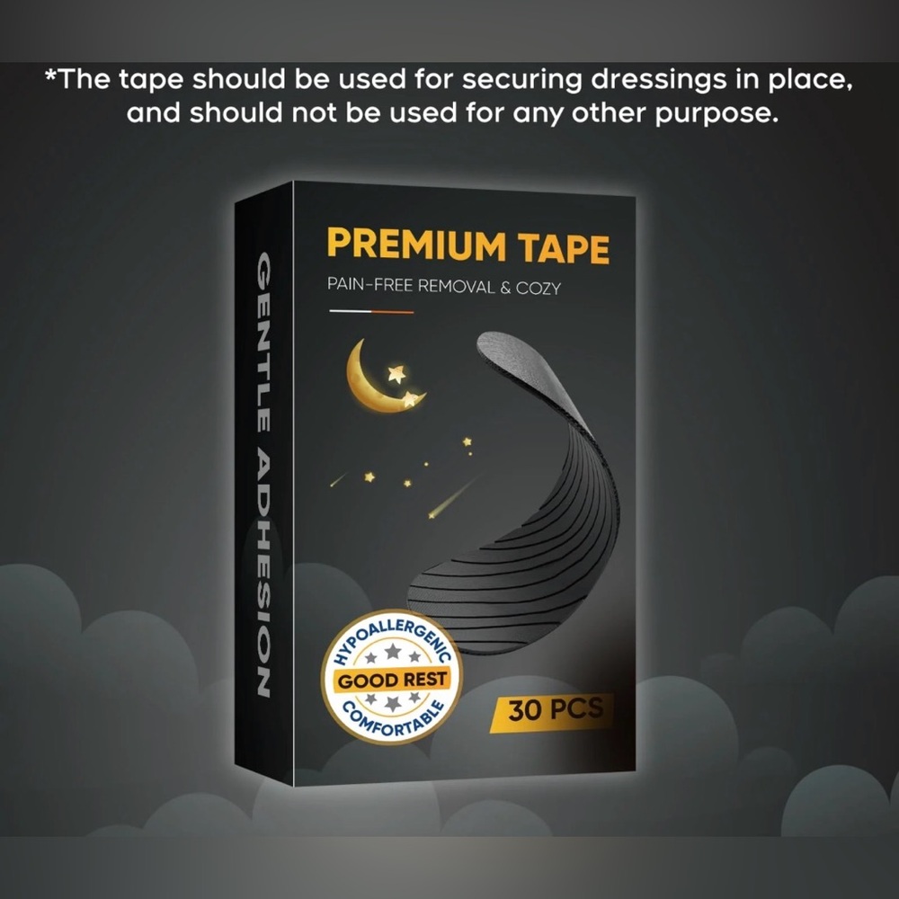 Premium Sleep Tape Hypoallergenic Pain-Free Removal 30 Count (NEW) - Picture 2 of 4